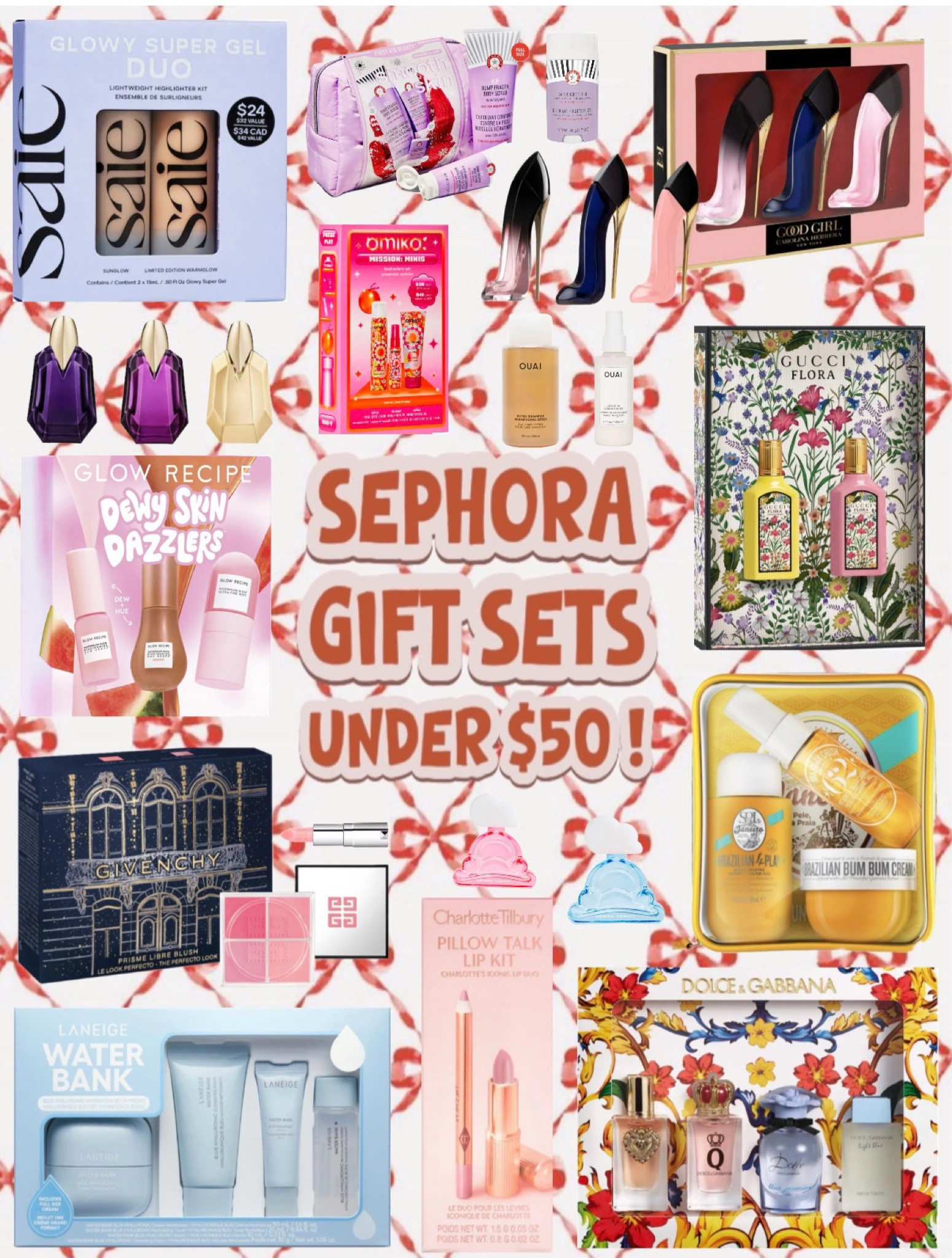 SEPHORA GIFT SETS UNDER $50 !
if you want to look like you spent a lot of money but didn’t spend much at all make your way to sephora. with gift sets from hair, skincare, makeup, and fragrances with elite brands it’s an actual necessity this gift giving season. which product you purchasing ?! 

#LTKGiftGuide #LTKHoliday #LTKSaleAlert