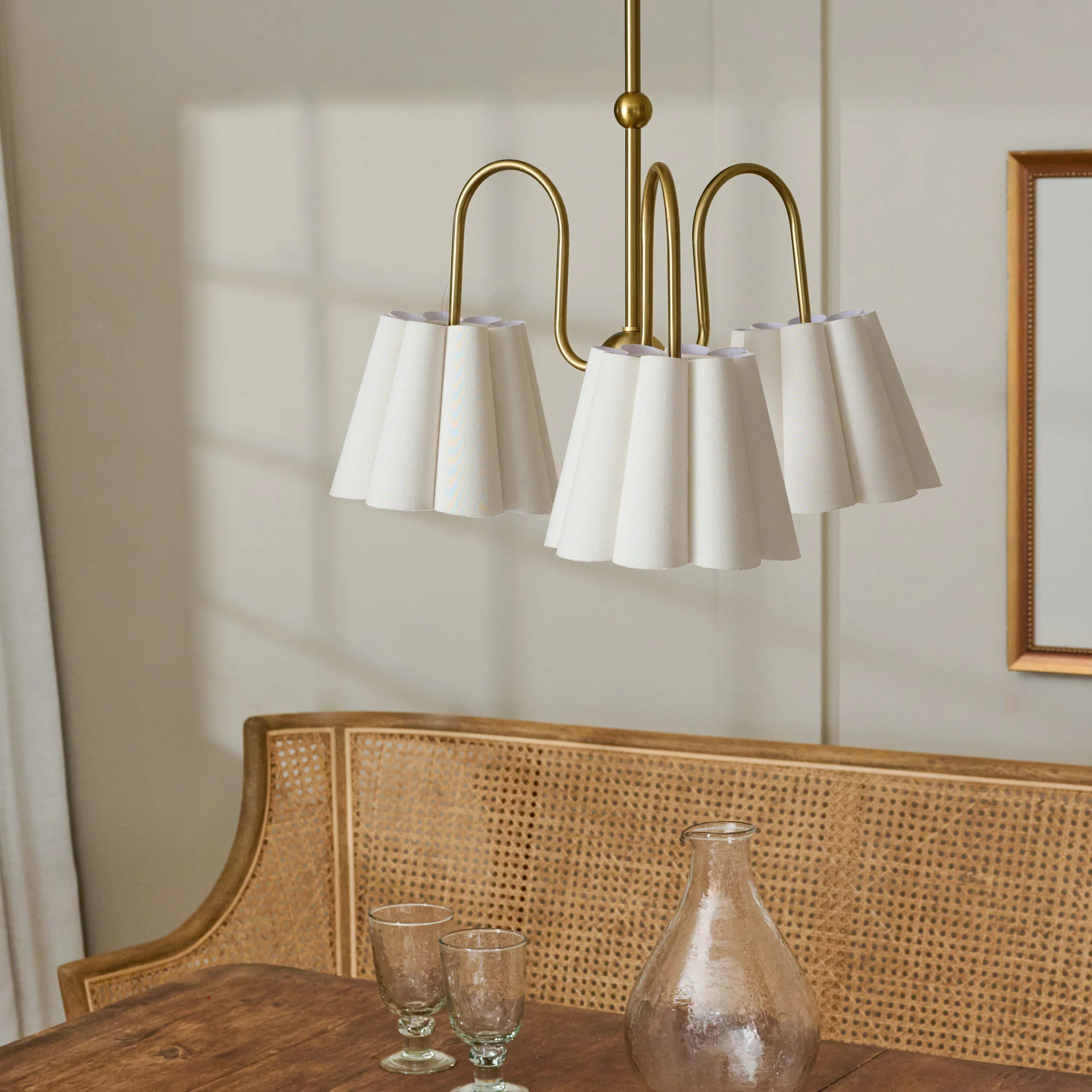 Fluted Scallop Chandelier | Magnolia