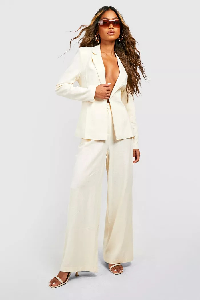 Linen Blazer | Boohoo.com (UK & IE)
