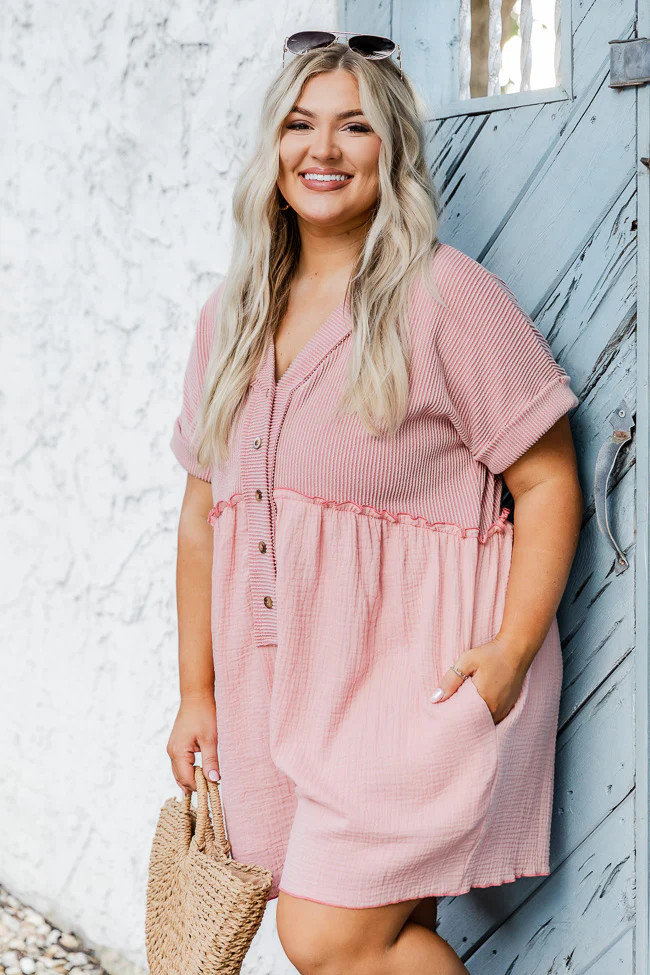 Missing You Big Time Mauve Romper | Pink Lily