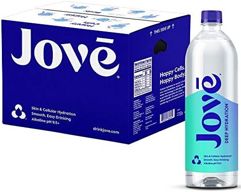 Jove Alkaline pH Water, Skin & Cellular Hydration, pH 9.5+, Smooth & Easy Drinking, 1 Liter (Pack of | Amazon (US)