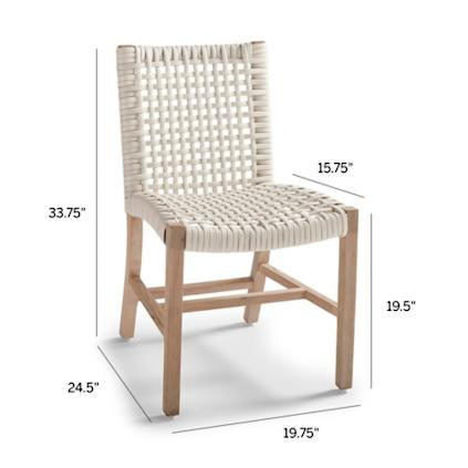 Isola Dining Side Chairs, in Weathered Finish, Set of Two | Frontgate