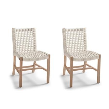 Isola Dining Side Chairs, in Weathered Finish, Set of Two | Frontgate