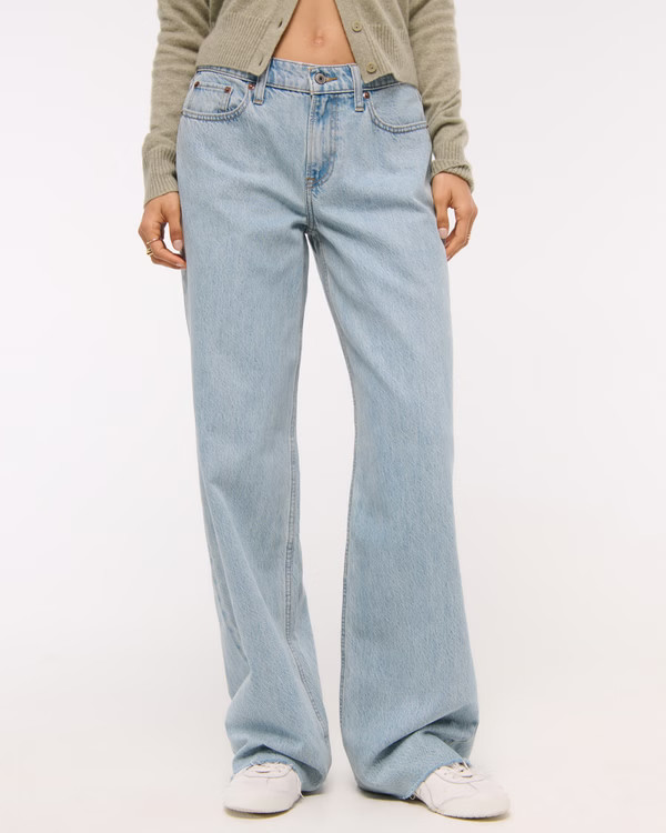 Women's Low Rise Ultra Loose Jean | Women's Bottoms | Abercrombie.com | Abercrombie & Fitch (US)