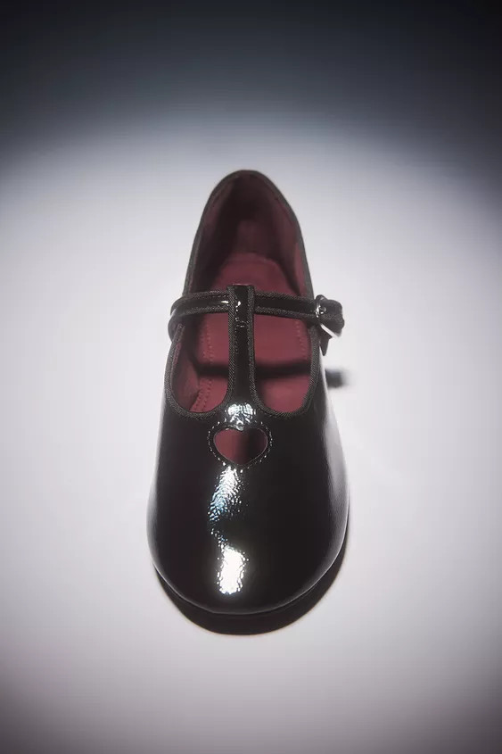 T-BAR HEART BALLET FLAT | Zara US