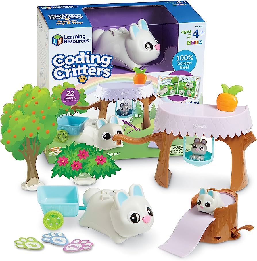 Learning Resources Coding Critters Bopper - 22 Pieces, Ages 4+ Screen-Free Early Coding Toy for K... | Amazon (US)