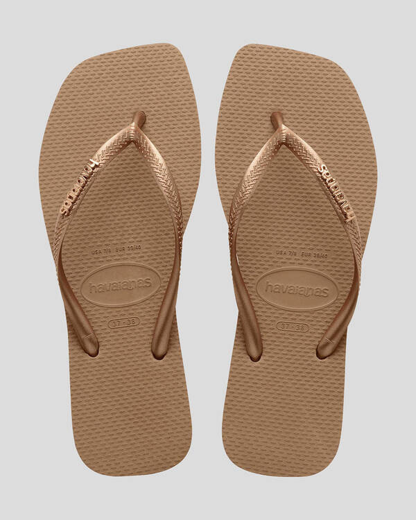 Slim Square Metal Logo Thongs | City Beach (ANZ)