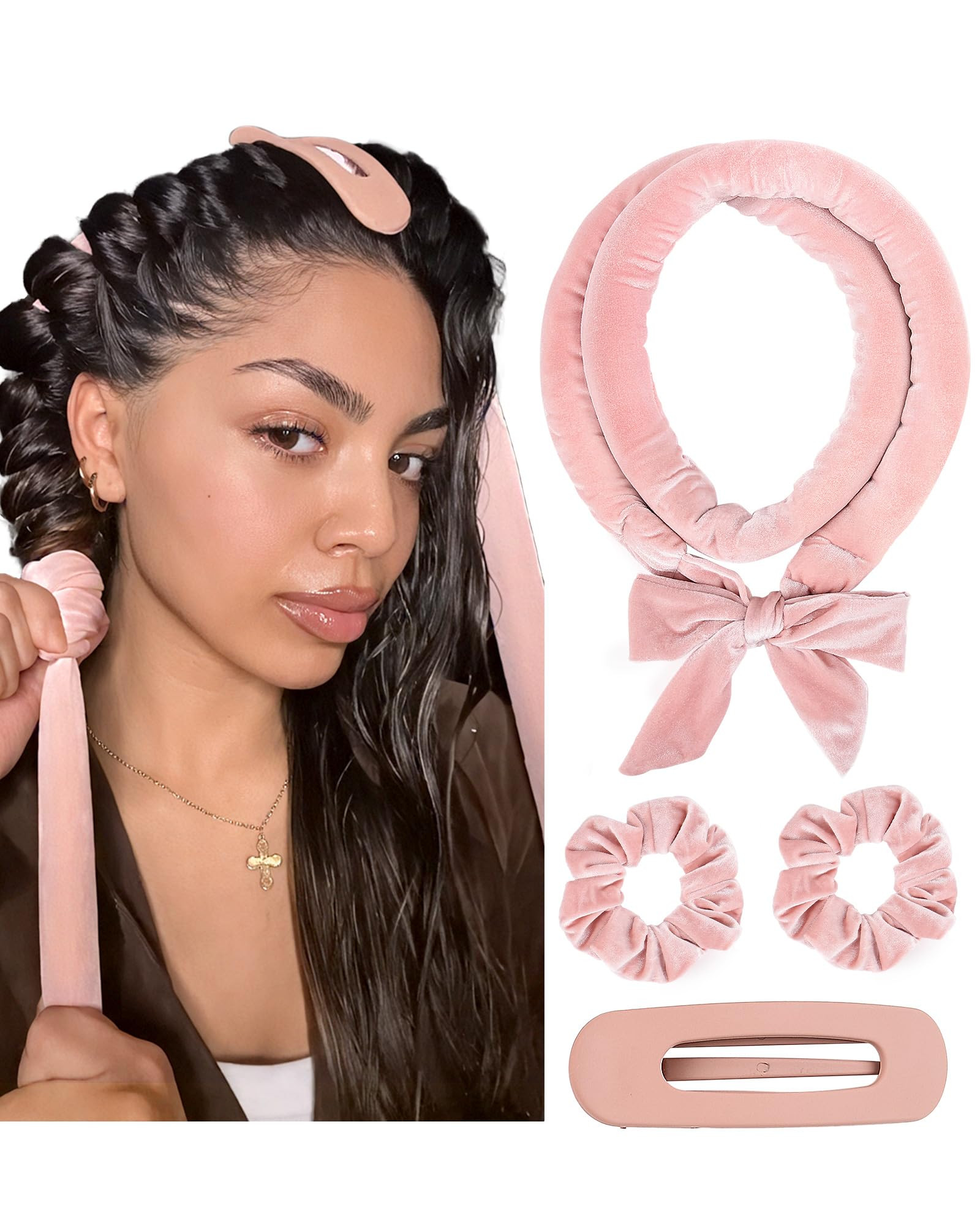 Yanibest Heatless Hair Curler, No Heat Hair Curlers to Sleep in, Super Soft Ribbon Wrap for Long ... | Amazon (US)