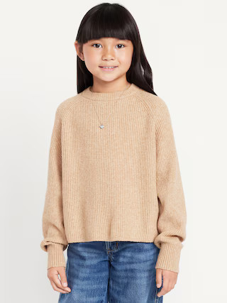 SoSoft Long-Sleeve Ribbed Sweater for Girls | Old Navy (US)
