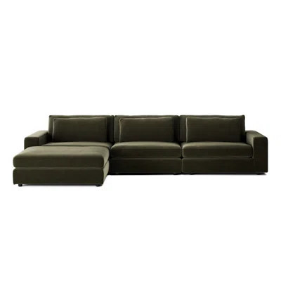 Bloor 3 PC Sectional W/ Ottoman-Savoy Parchment | Perigold