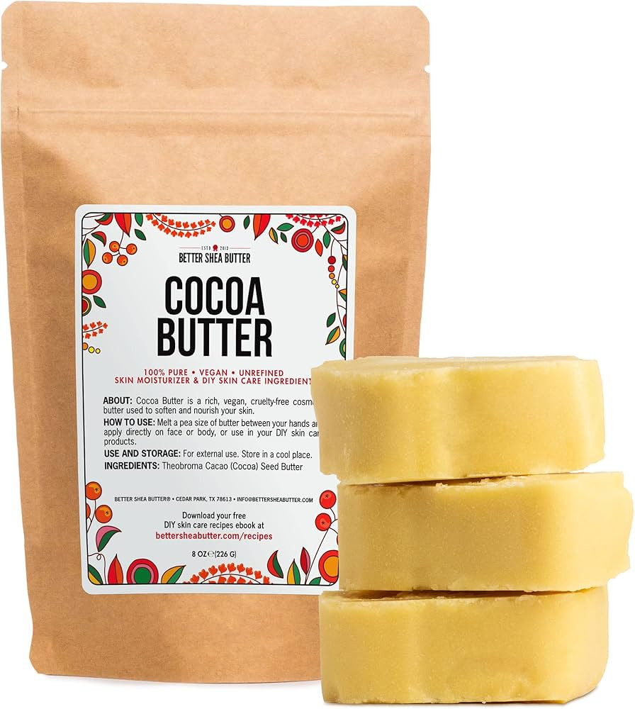COCOA BUTTER FOR STRETCH MARKS - Pure Cocoa Butter is one of the top effective ingredients in sca... | Amazon (US)