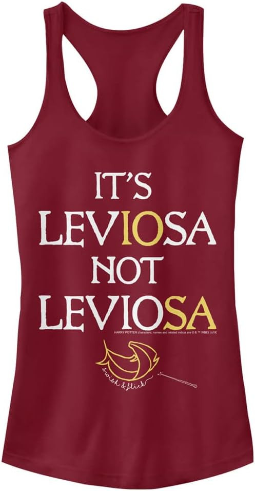 Harry Potter Deathly Hallows Leviosa Women's Fast Fashion Racerback Tank Top | Amazon (US)
