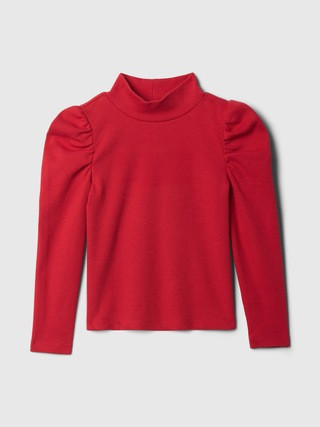 Baby & Toddler Puff Sleeve Rib Mockneck | Gap (US)