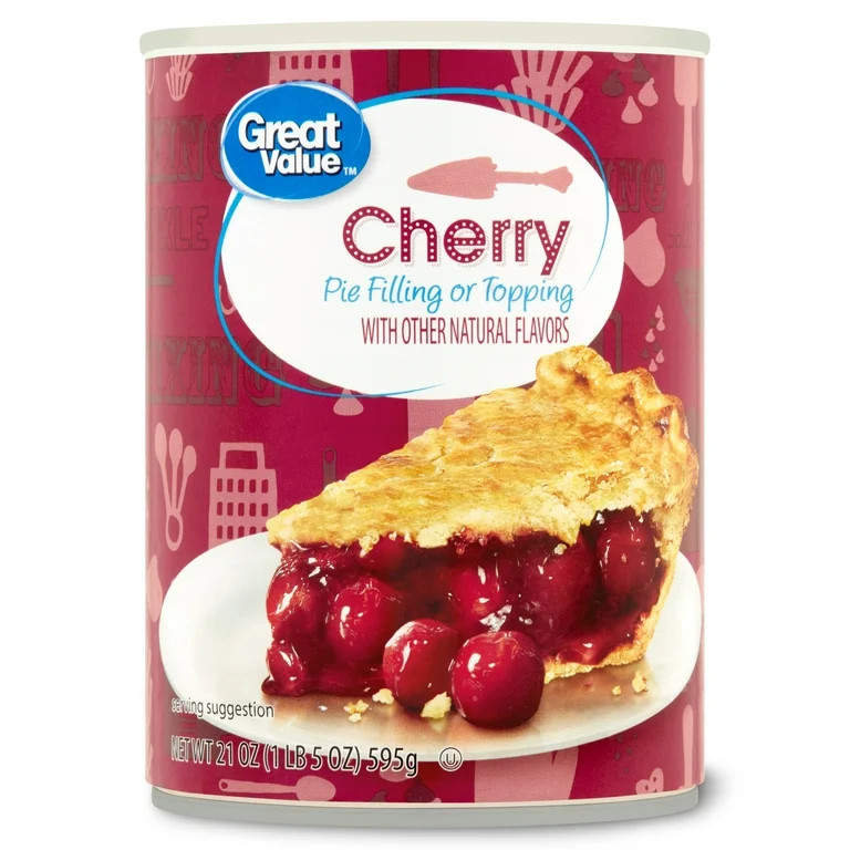 Great Value Cherry Pie Filling or Topping, 21 oz | Walmart (US)
