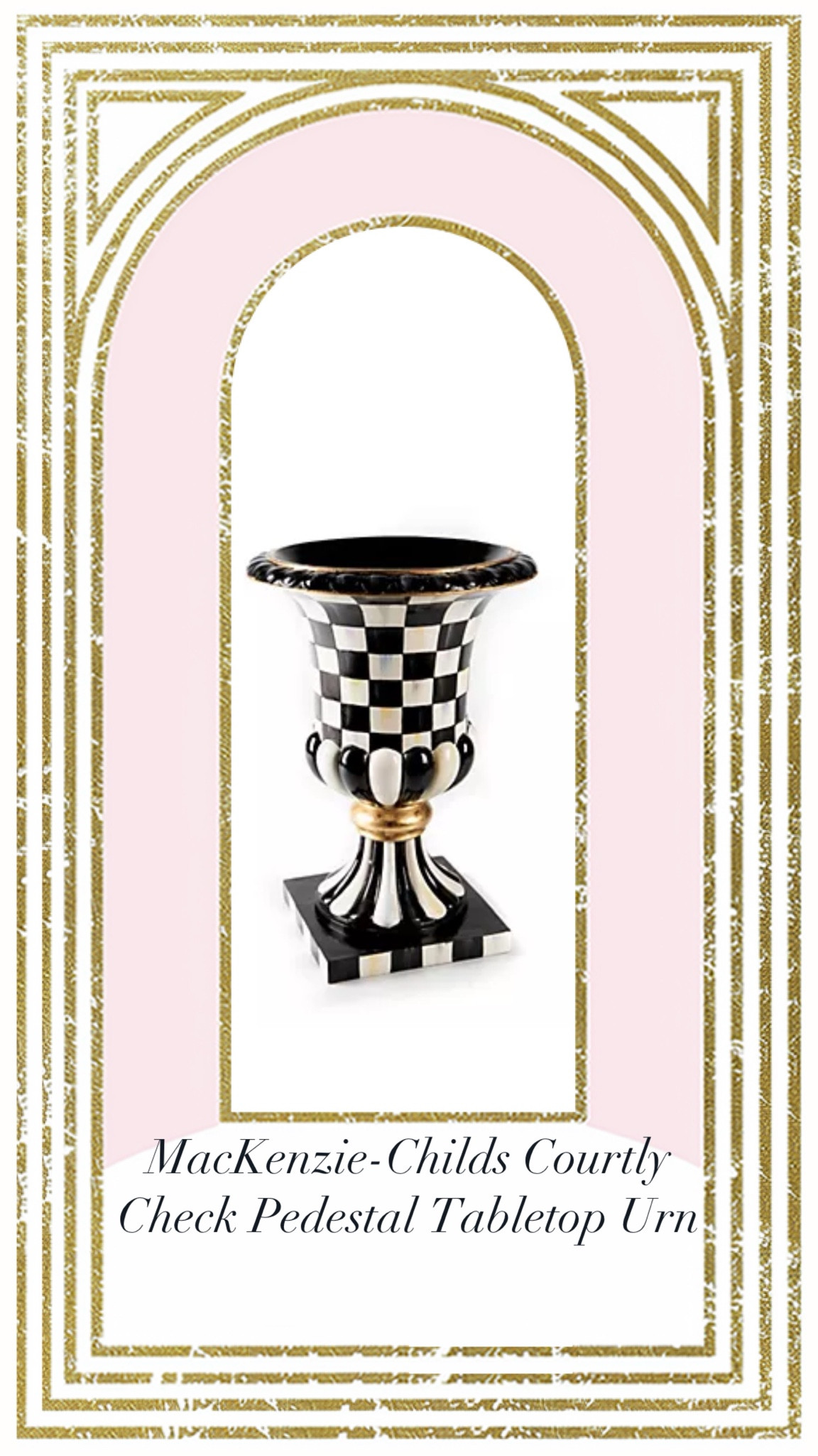 Table top urn 
Mackenzie-Childs 


#LTKHome #LTKSeasonal #LTKSaleAlert