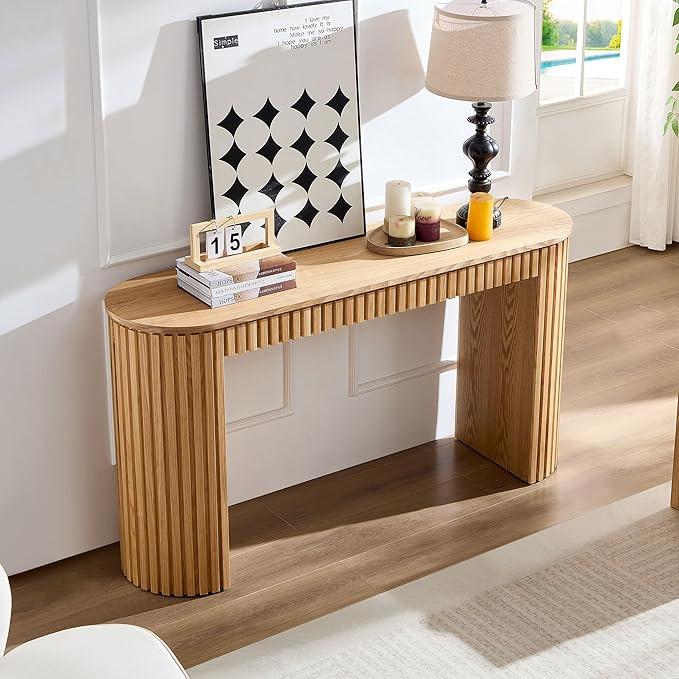 Console Table, 59.05" Narrow Entryway Table, Narrow Sofa Table, Couch Table for Hallway, Living R... | Amazon (US)