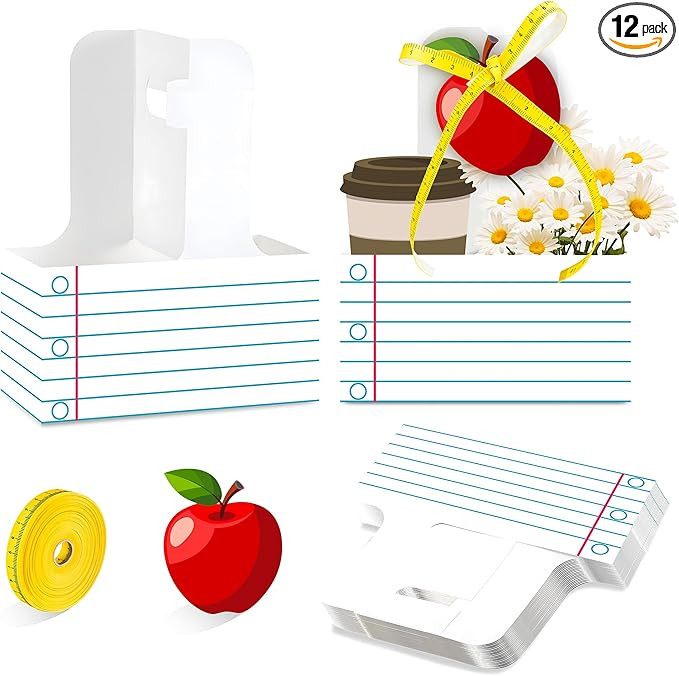 12 Set Teacher Appreciation Gifts 2 Cup Drink Carrier Disposable Cup Holders with Greeting Card R... | Amazon (US)
