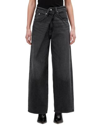 Vana Fold High Rise Wide Leg Jeans in Arcane | Bloomingdale's (US)