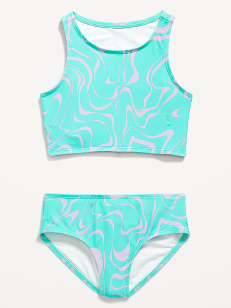 Printed Bikini Swim Set for Girls | Old Navy (US)