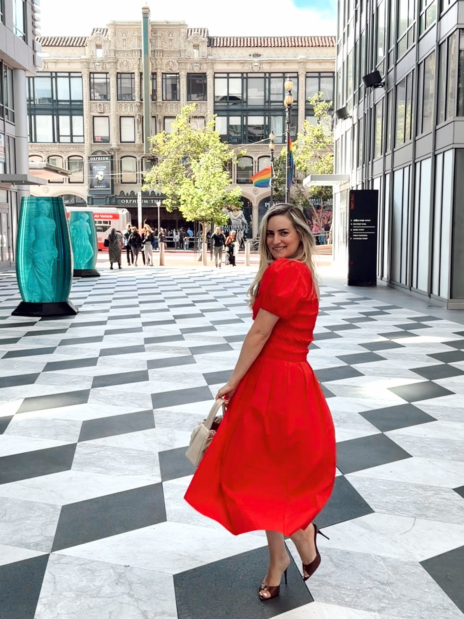 Red dress for summer
