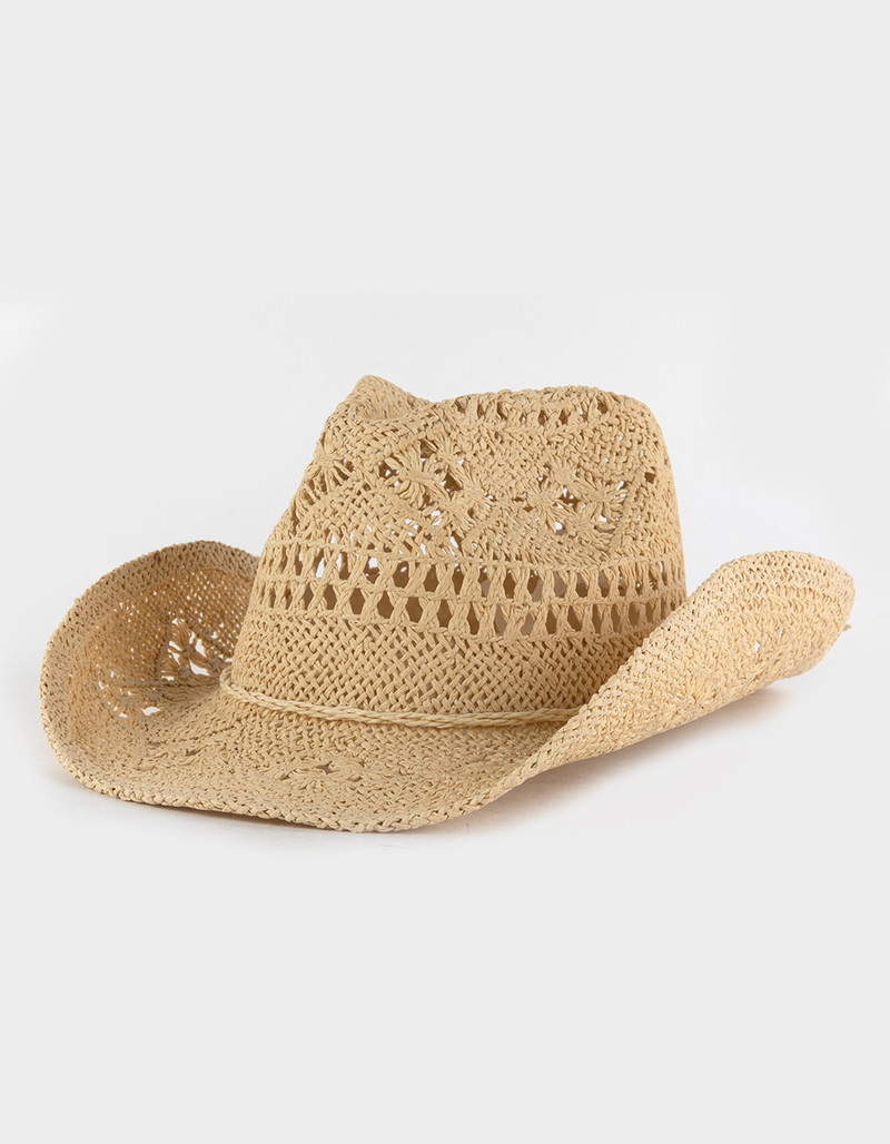 Laser Cut Straw Womens Cowboy Hat | Tillys