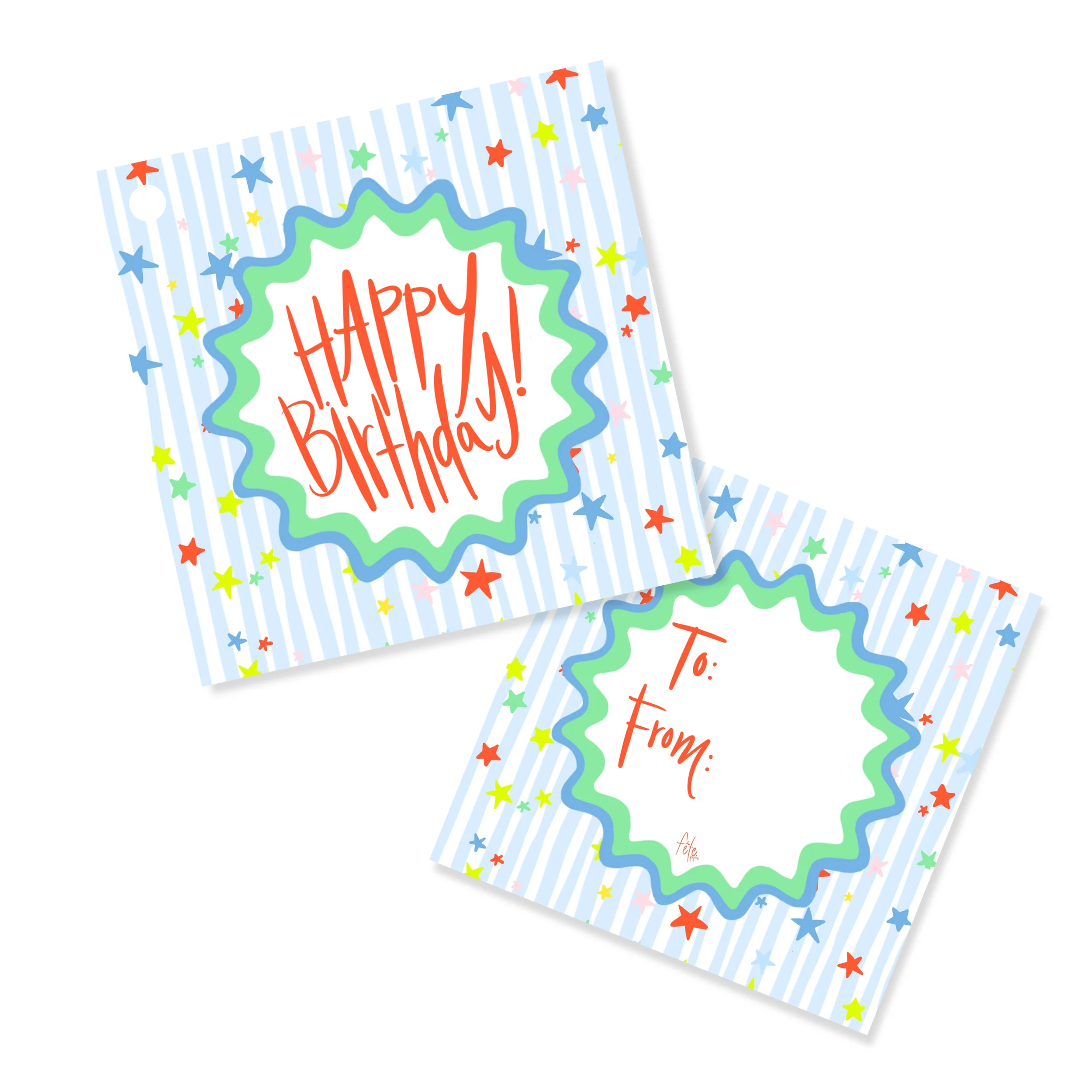 Celebratory Stars Tags in Sky | Fete Papier