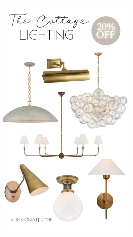 ALL of the cottage lighting is 20% off this weekend through Memorial Day!  Check out all of my sconces and chandeliers here!

Brass lighting by, bathroom, living room, kitchen lighting, home decor