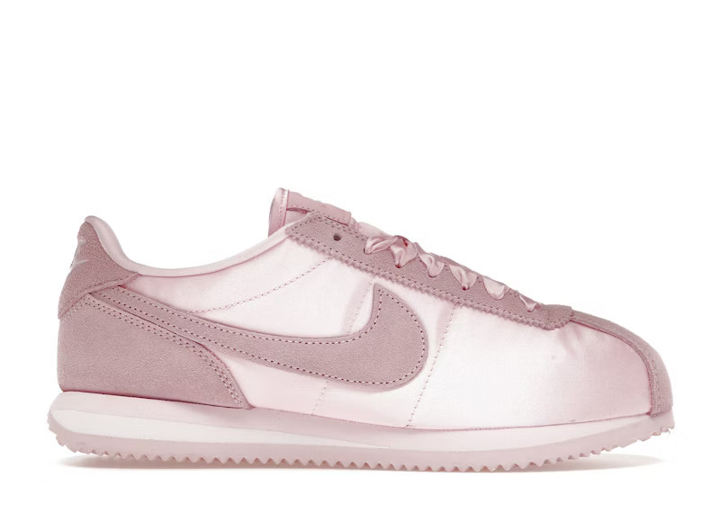 Nike Cortez Textile Satin Soft Pink (Women's) Sneakers in Medium Soft Pink/Pink Ice | StockX