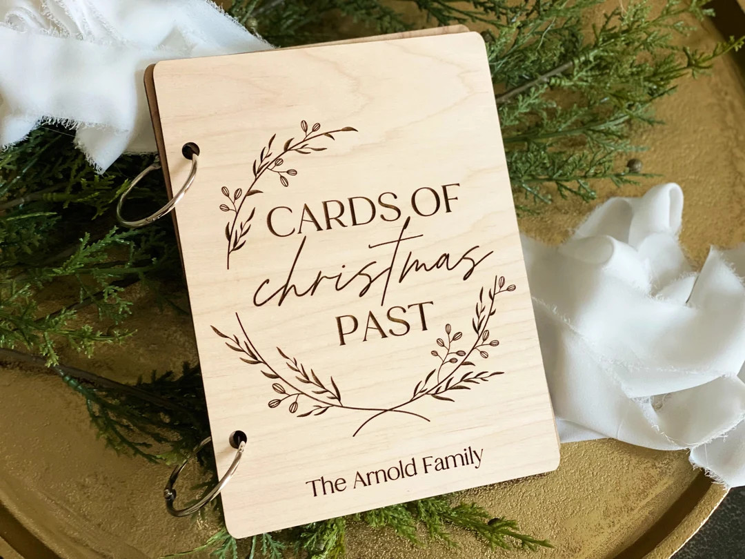 Christmas Card Holder, Card Book, Cards Keepsake, Card Storage, Custom Christmas Memory Book, Cus... | Etsy (US)