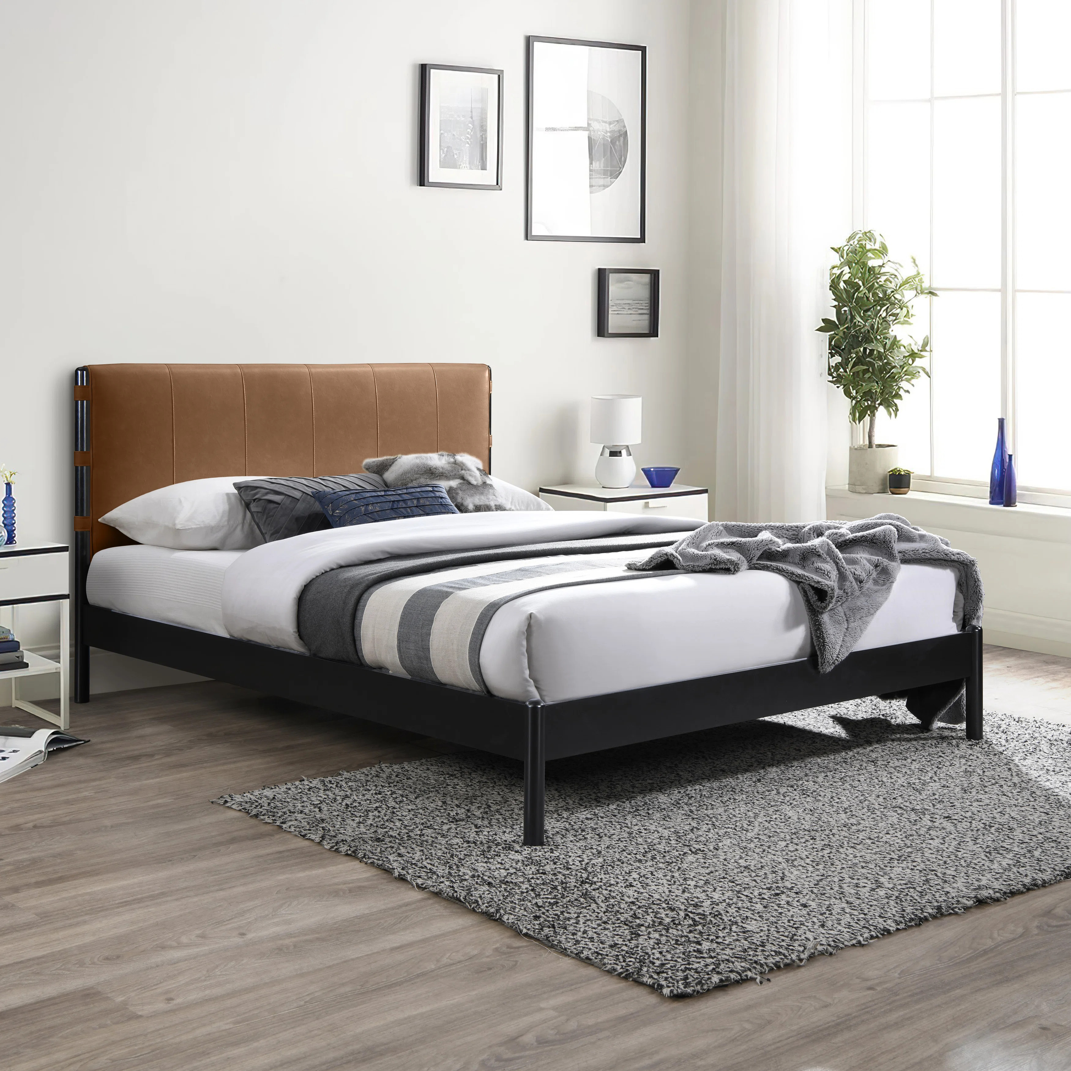 Latitude Run® Chrishaud Vegan Leather Bed | Wayfair | Wayfair North America