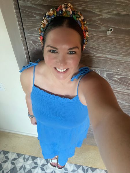 My last outfit I documented in Mexico! I forgot to get a photo of what I wore the last night. 🤦🏻‍♀️ This dress has been a staple in my closet. It’s so easy to throw on and I love to wear it more casually. I paired it with my white birks and a headband which was perfect for the evening  

#LTKstyletip #LTKshoecrush #LTKtravel