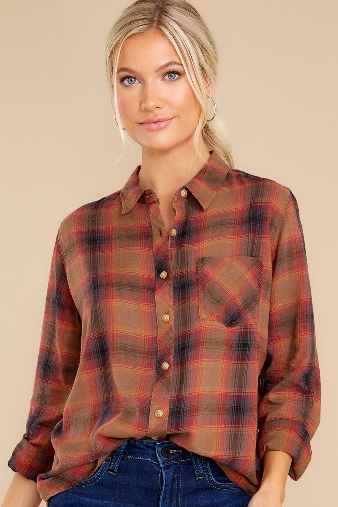 Charlotte Autumn Plaid Top | Red Dress 
