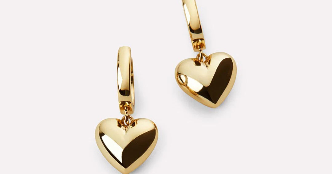 Puffed Heart Hoops | Ana Luisa