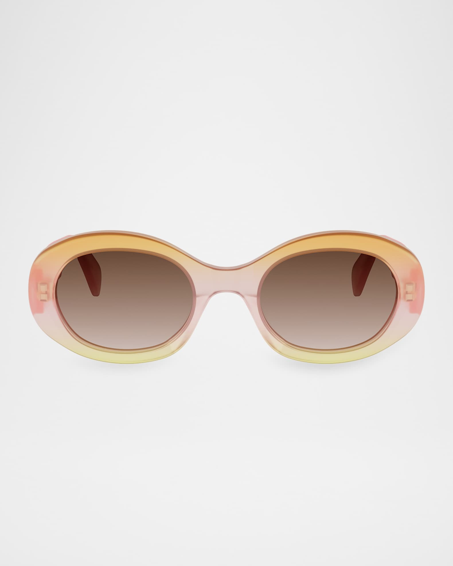 Celine Triomphe 52mm Oval Sunglasses | Neiman Marcus