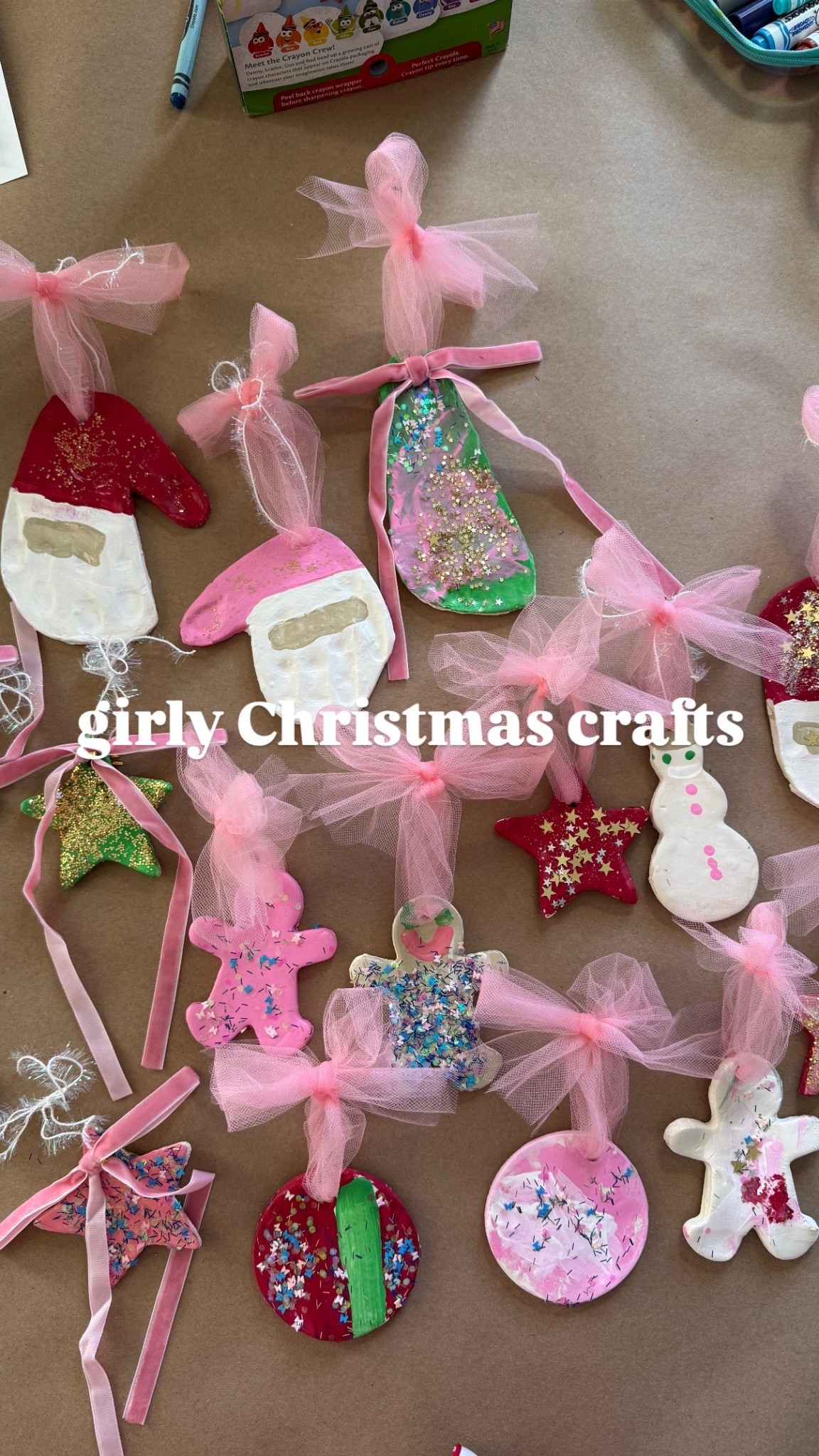 Girly Christmas crafts 

#LTKmomlife #LTKKids #LTKHoliday