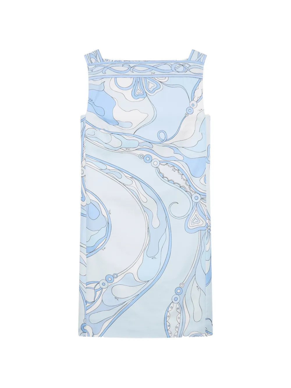 PUCCI Orchidee-print silk dress - Blue | Farfetch Global