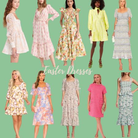 Easter dress ideas. Easter looks. Easter dresses. Easter spring dresses, spring dresses, dress sale. Spring style. Floral dresses 

#LTKSeasonal #LTKstyletip #LTKFind