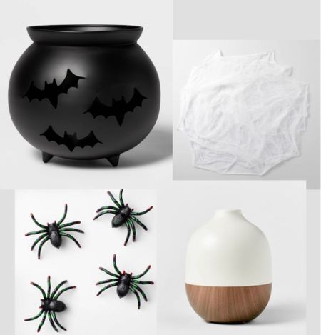 Spooky Cauldron 🧙‍♀️🕸🕷
Cauldron. Diffuser. Spiders. Spider web. Easy Halloween decor. 

#LTKunder50 #LTKHalloween #LTKSeasonal