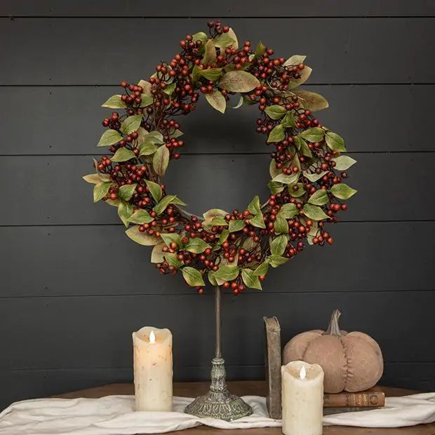 Fall Accents Rosehip Wreath | Antique Farm House