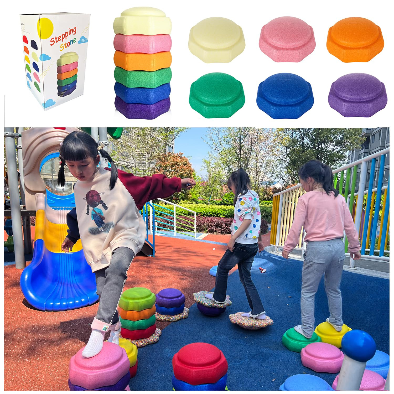 Balance Stepping Stones for Kids, Toddler Stepping Stones,Stepping Stones for Toddlers,Sensory St... | Amazon (US)