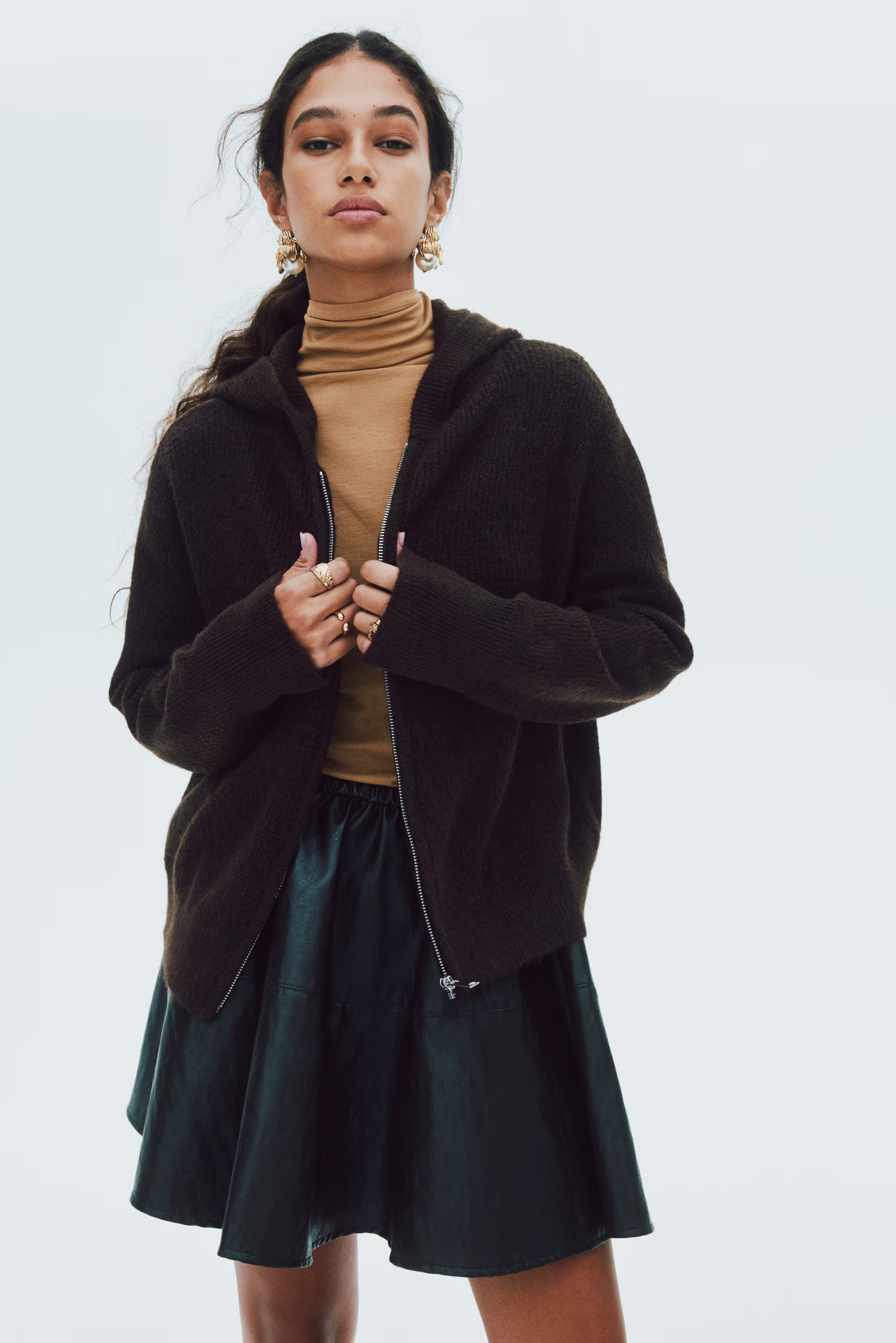 Hooded zip-through cardigan | H&M (UK, MY, IN, SG, PH, TW, HK)