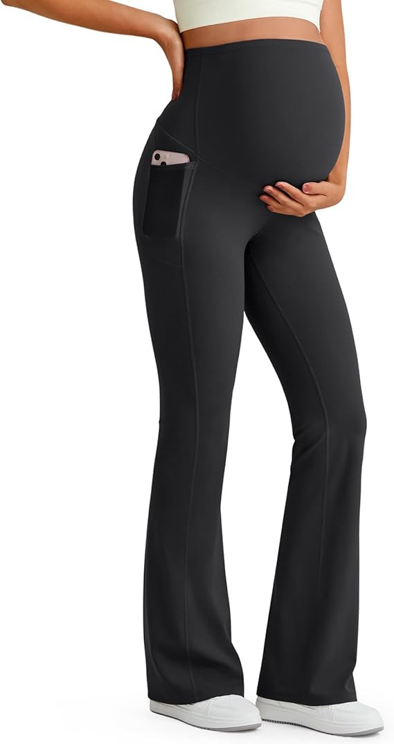 G4Free Women's BareFeel Maternity Flare Leggings | Amazon (US)