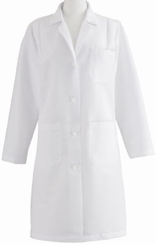 Medline MDT13WHT1E Women's Full Length Lab Coat, White | Amazon (US)