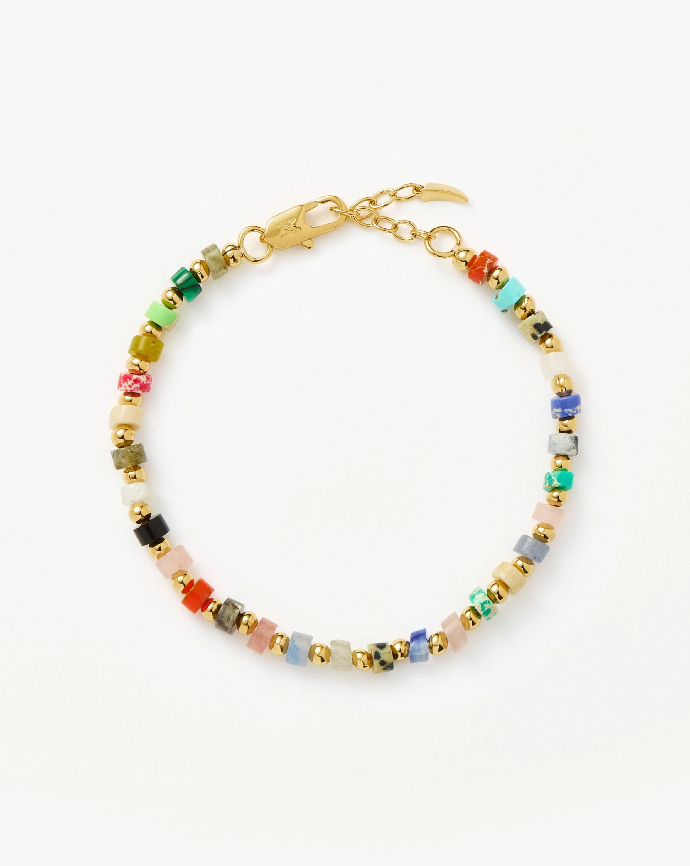 Beaded Bracelet | 18ct Gold Plated/Multi Beaded | Missoma UK