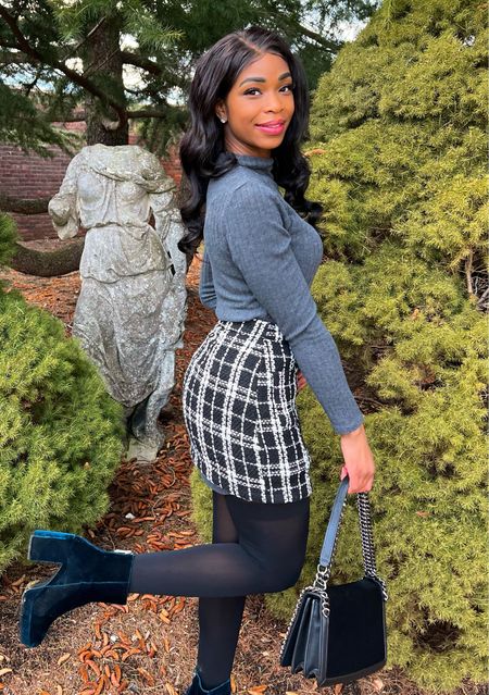 Plaid skirts, black tights, and ankle boots are quintessential fall accessories 🍄🍁🍂✨


#mocknecksweater #mockneck #suedeboots #ankleboots #plaidskirt #plaid #blacktights #chainbag #diamondjewelry

#LTKSeasonal #LTKstyletip #LTKfit