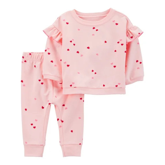 Carter's Child of Mine Baby Girl Valentine's Outfit Set, Sizes Newborn-12 Months | Walmart (US)