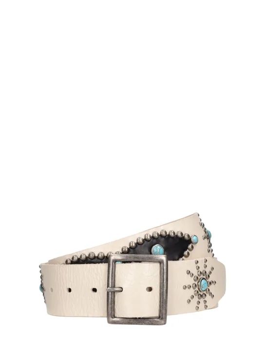 4cm Wilshire studded leather belt | Luisaviaroma