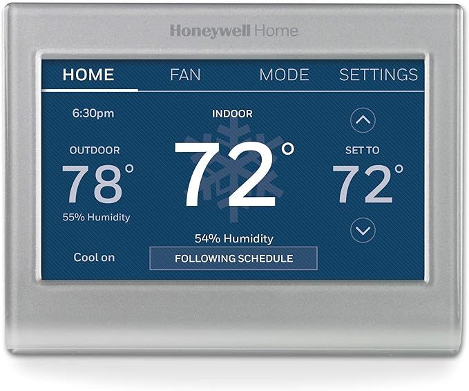 Honeywell Home RTH9585WF1004 Wi-Fi Smart Color Thermostat, 7 Day Programmable, Touch Screen, Ener... | Amazon (US)