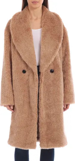 Avec Les Filles Shawl Collar Faux Fur Coat | Nordstrom | Nordstrom Canada