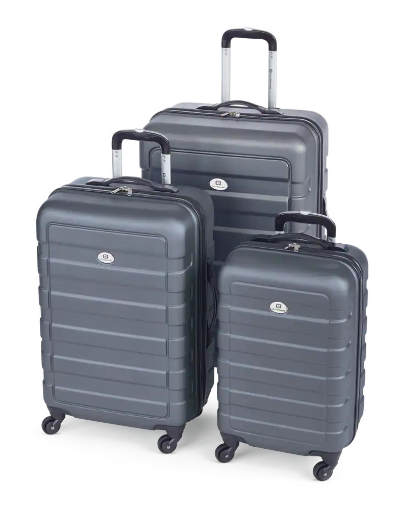 Outbound 3-Piece Hardside Spinner Wheel Travel Luggage Suitcase Set, Assorted | Canadian Tire